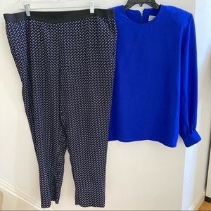 Final drop! Black & Blue Top & Pants Set 📦